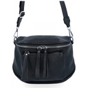 Женская поясная сумка Модная кожаная сумочка Черная Herisson 1202H2023-93