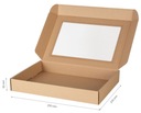 Коробка с окошком 350х250х50 Картонная коробка Подарочная упаковка