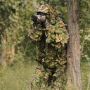 Ghillie Suit Set Hunting Woodland Camo Hooded Zbierka Garnitur młodzieżowy dla dorosłych do