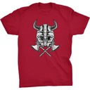 Czaszka Wiking Koszulka Viking Skull Valhalla Kolekcja Viking Wiking Wikingowie