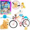 НОВЫЙ НАБОР КУКЛА + СОБАКА-ВЕЛОСИПЕД И АКСЕССУАРЫ
