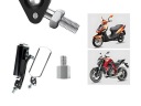 RÉTROVISEUR MOTOCYCLETTE ALUMINIUM LÉGER FIXATION M10 AVEC ADAPTATEUR VERS M8photo 7
