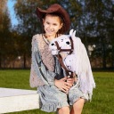 Hoppihorse Кінь на палиці Хобіхорс А3 Білий 66см