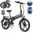 Męski/damski składany rower elektryczny miejski dojazdowy 560 W 10,4 Ah 35 KM/H