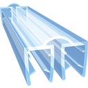 2M DŁUGA PODWÓJNA USZCZELKA MEMBRANOWA DO KABINY PRYSZNICOWEJ 6 7 8 MM