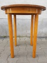 Stary okrągły stolik kawowy Szerokość produktu 59 cm