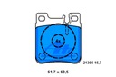ZAPATAS DE FRENADO MERCEDES PARTE TRASERA W124 W202 W203 W210 