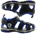 Kryté profilované športové sandále, topánky na suchý zips r.33 čierna/n P7-180