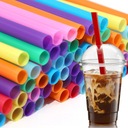 SŁOMKI RURKI DO PICIA BUBBLE TEA MEGA GRUBE