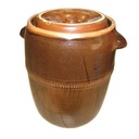 Керамическая бочка для маринования капусты и огурцов, 17 литров.