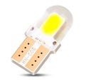 ЛАМПОЧКА СВЕТОДИОД LED W5W COB 2 ДИОДИ 4-CHIP T10 СИЛИКОН 3D фото 1