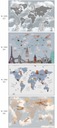 plakat dla dzieci 70x50 obrazek, mapa świata Długość 50 cm