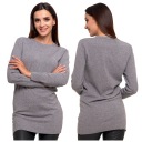 ДЛИННЫЙ ЖЕНСКИЙ ДЖЕМПЕР С ДЛИННЫМИ РУКАВАМИ ТУНИКА MORAJ GREY Размер XL
