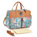 TORBA DLA MAMY ORGANIZER DO WÓZKA TATY PLECAK WZORY KOLORY FLAMING 3w1