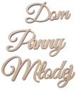 DEKOR NAPIS OZDOBA Dom Panny Młodej Ślub