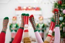 Ponožky Santa Claus vianočné veľkosť 27-30 Značka Party Deco