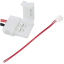 РАЗЪЕМ ДЛЯ СВЕТОДИОДНОЙ ЛЕНТЫ 8 мм, ОДНОСТОРОННИЙ, 2-КОНТАКТНЫЙ КАБЕЛЬ