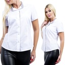 U73 ELEGANCKA KOSZULA KRÓTKI RĘKAW BIAŁA r. 46