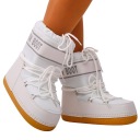 БОТИНКИ ЗИМНИЕ ЖЕНСКИЕ, БЕЛЫЕ СНЕЖНЫЕ БОТИНКИ, УТЕПЛЕННЫЕ ДЛЯ ЗИМЫ