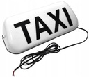 KOGUT TAXI PODŚWIETLANY LED LEDAMI LAMPA SZPAKÓWKA GAPA BIAŁY BIAŁA DO AUTA