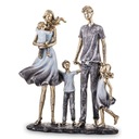 ФИГУРКА СЕМЬЯ С ДЕТЬМИ 25см ЗОЛОТО СИНИЙ
