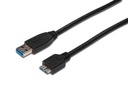 Digitus USB-A 3.0 — microUSB-B 3.0, M/M 1,8 м