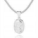 925 Серебряная католическая медаль 925 1 88 г 2 5 см M39