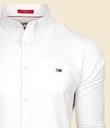 Tommy Hilfiger Pánska košeľa Biela Casual SLIM FIT 100% Bavlna veľ. XL Dominujúci vzor logo