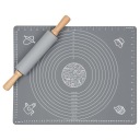 КОМПЛЕКТ СИЛИКОНОВЫЙ КОВРИК С АНТИПРИГАРНЫМ КОВРИКОМ ДЛЯ ДОСКИ + РАЛИК