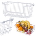 KOSZ KOSZYK NA OWOCE WARZYWA METALOWY BIAŁY