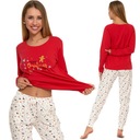 Пижама Moraj Long Christmas Cotton Женская 5000-006 Красный XL