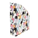 Контейнер-органайзер для документов ПВХ А4, 7 см, кошки