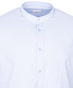РУБАШКА МУЖСКАЯ, СИНЯЯ хлопок, воротник стойка L REGULAR