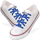 Шнурки эластичные без завязок для обуви, синие Sulpo, 100 см.