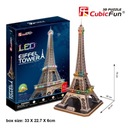 3D пазл Эйфелева башня со светодиодной подсветкой Cubicfun 20507