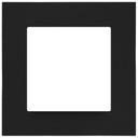 KONTAKT-SIMON 55 LINE Одинарная рамка, черный матовый