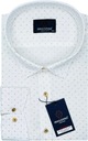 Veľká veľkosť elegantná vizitka PREMIUM pánska košeľa so vzorom REGULAR-FIT