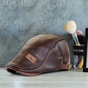 Moda Kaszkiet męski brązowy skórzana czapka casual Kod producenta HH-AAII55