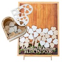 ГОСТЕВАЯ КНИГА РАМКА С ИЗОБРАЖЕНИЕМ СВАДЕБНЫЕ СЕРДЕЧКИ