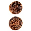 ANTYCZNA MIEDZIANA METALOWA MONETA 1 SZT RPG LARP