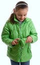 Dievčenská jarná bunda + KABELKA veľ. 146/152 cm Dominujúca farba zelená