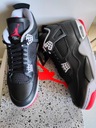 Topánky Nike Jordan 4 Retro Bred Reimagined 46 FV5029-006 Dominujúca farba čierna
