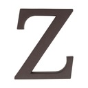 Буква, обозначающая дом «Z», коричневая.