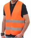 Светоотражающий жилет для дорожных работ OHS ORANGE XL CE