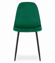 Krzesło COMO - ciemna zieleń aksamit x 4 Stan opakowania oryginalne