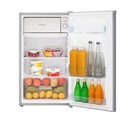 Маленький холодильник с морозильной камерой 84 см A+ Silver