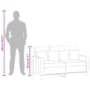 VIDAXL SOFA 2-OSOBOWA, COULEUR TAUPE, 120 CM, TAPICEROWANA TISSUphoto 10