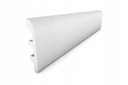 Белый декоративный плинтус FP7
