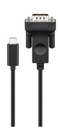 MicroConnect USB — C — VGA, 1,8 м, черный