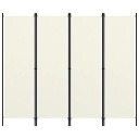 Экран 4-панельный, кремовый, 200 х 180 см.